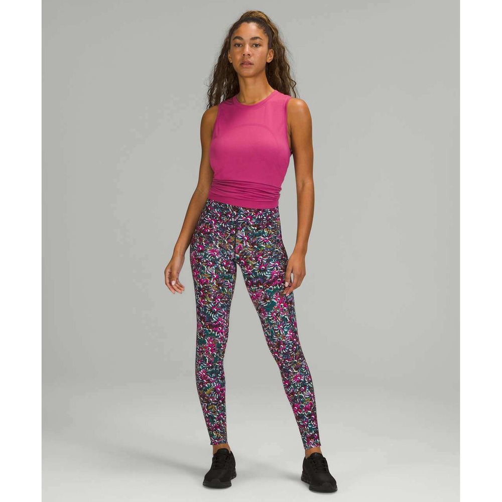 Lululemon Base Pace High-Rise Tight 28 Brushed Floral Electric Multi 6 Running